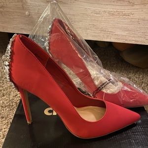 Charlotte Russe “Erin” red heels, size 10
